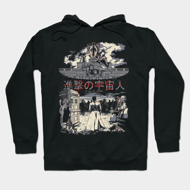 Attack on London Hoodie by GillesBone